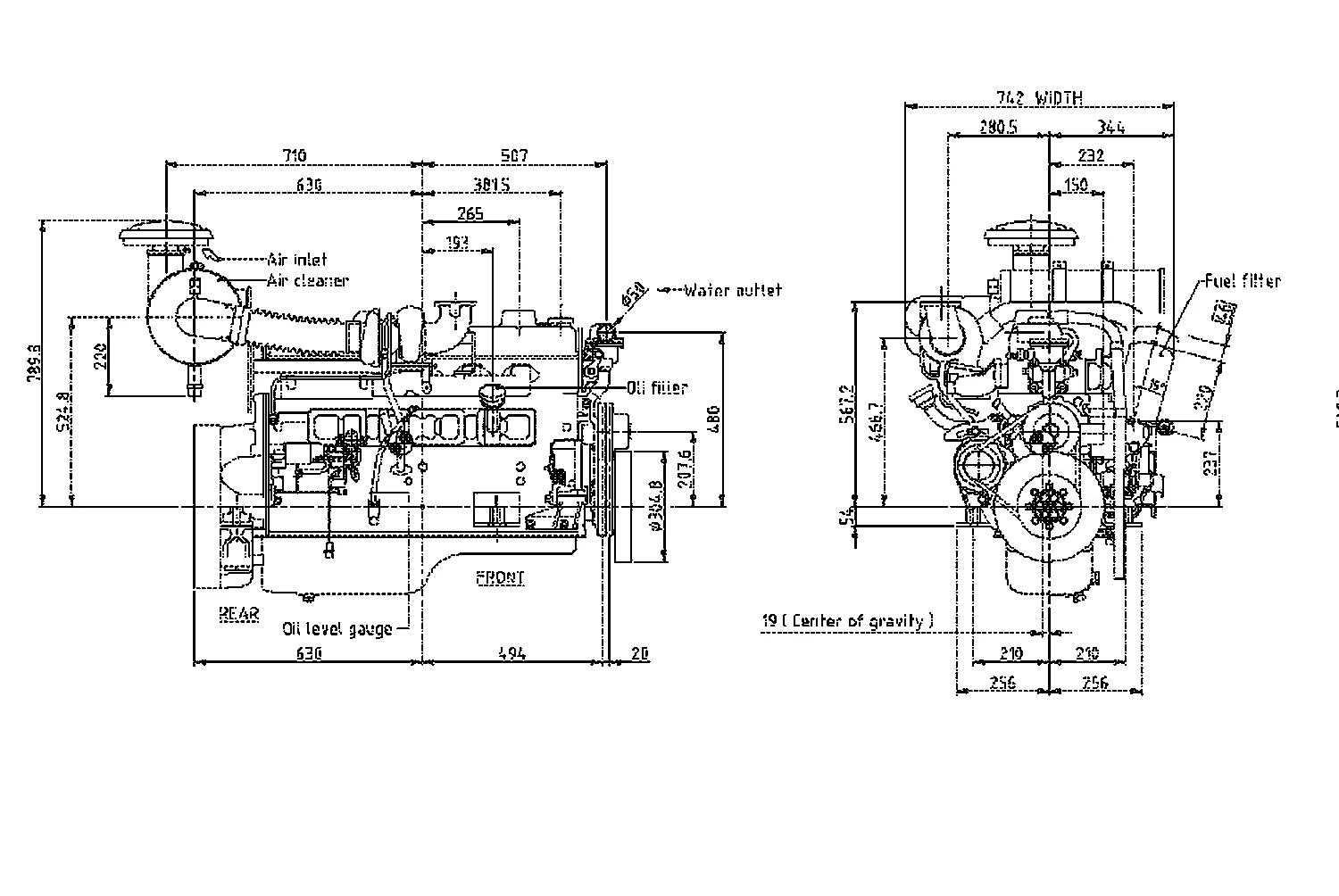 Mitsubishi 6D16-TLE2DB - 0 кВт купить  | Двигатель в Техэкспо