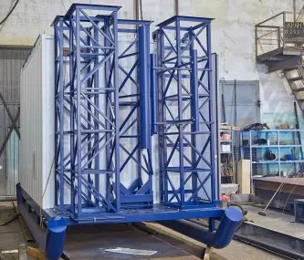 Контейнер связи на салазках для телекоммуникационного оборудования Газпрома – фото 3 из 10