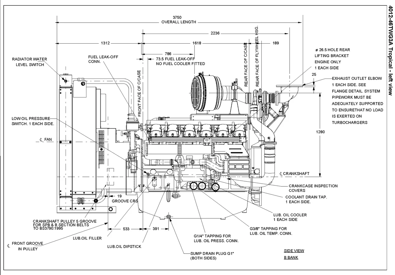 Perkins 4012-46TWG2A - 0 кВт купить  | Двигатель в Техэкспо