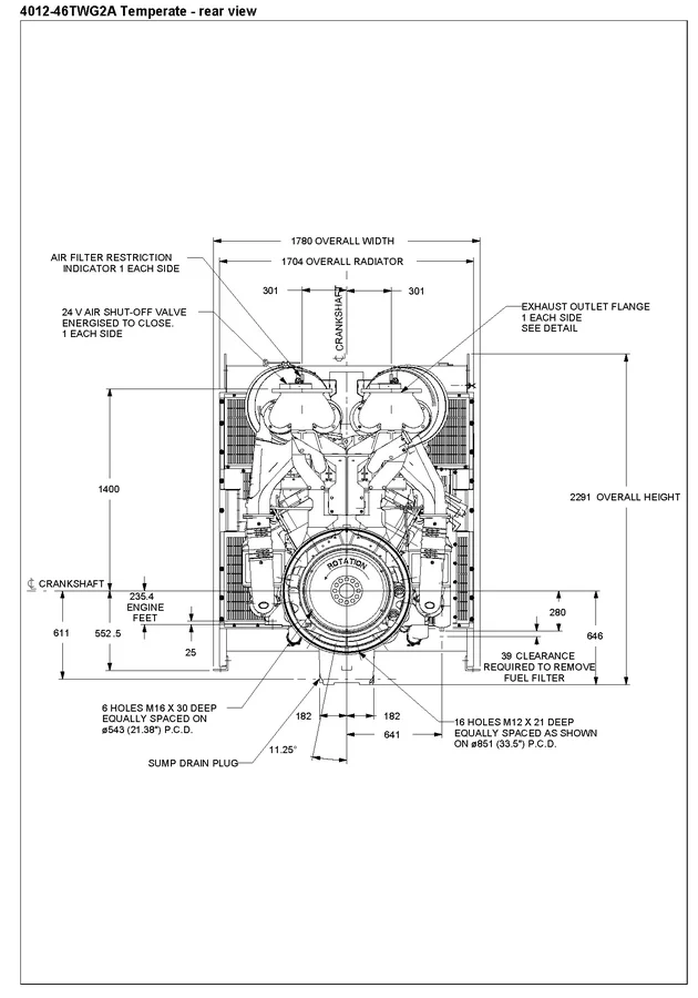 Perkins 4012-46TWG2A - 0 кВт купить  | Двигатель в Техэкспо