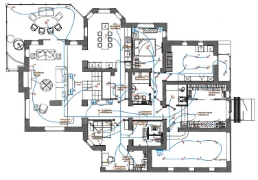 Дизельная электростанция 24 кВт в кожухе с АВР для коттеджа в Репино – чертеж из проектной документации 7 из 11