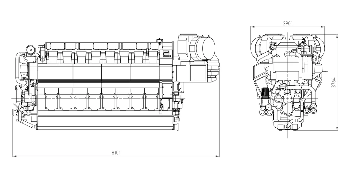 Wärtsilä 16V34DF - 0 кВт купить  | Двигатель в Техэкспо