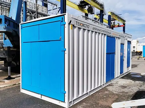 Два контейнера для ДГУ 800 кВт для контейнерного терминала (КТСП) в Петербурге