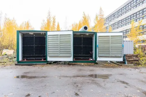 Четыре высоковольтные дизель-генераторные установки 1200 кВт в параллели с РУ-6,З кВ для производства пиломатериалов – фото 13 из 55