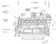 Чертеж дизельной электростанции  WPG1100-B 7NG – 
фото 5 из 13