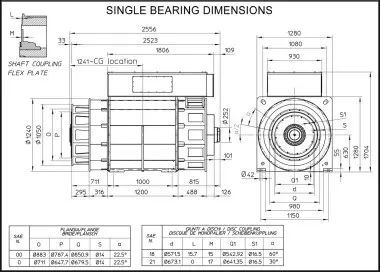  Высоковольтный альтернатор 10-10,5-11 кВ: ECO49HV 4 A, pitch 5/6 (2500 - 5820 кВА) – фото 11 из 14