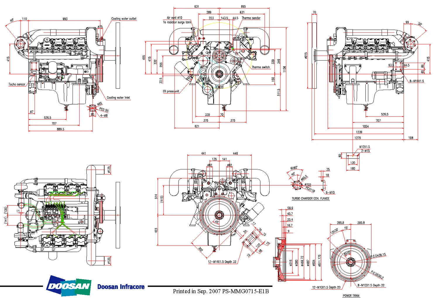 Doosan P158LE-2 - 0 кВт купить  | Двигатель в Техэкспо