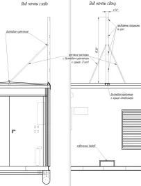 ДГУ 320 кВт на полозьях для нейтринного телескопа Baikal-GVD (астрономические исследования ОИЯИ) – чертеж из проектной документации 4 из 5