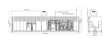 Контейнер для электролизной установки генерации водорода высокого давления – чертеж из проектной документации 2 из 5
