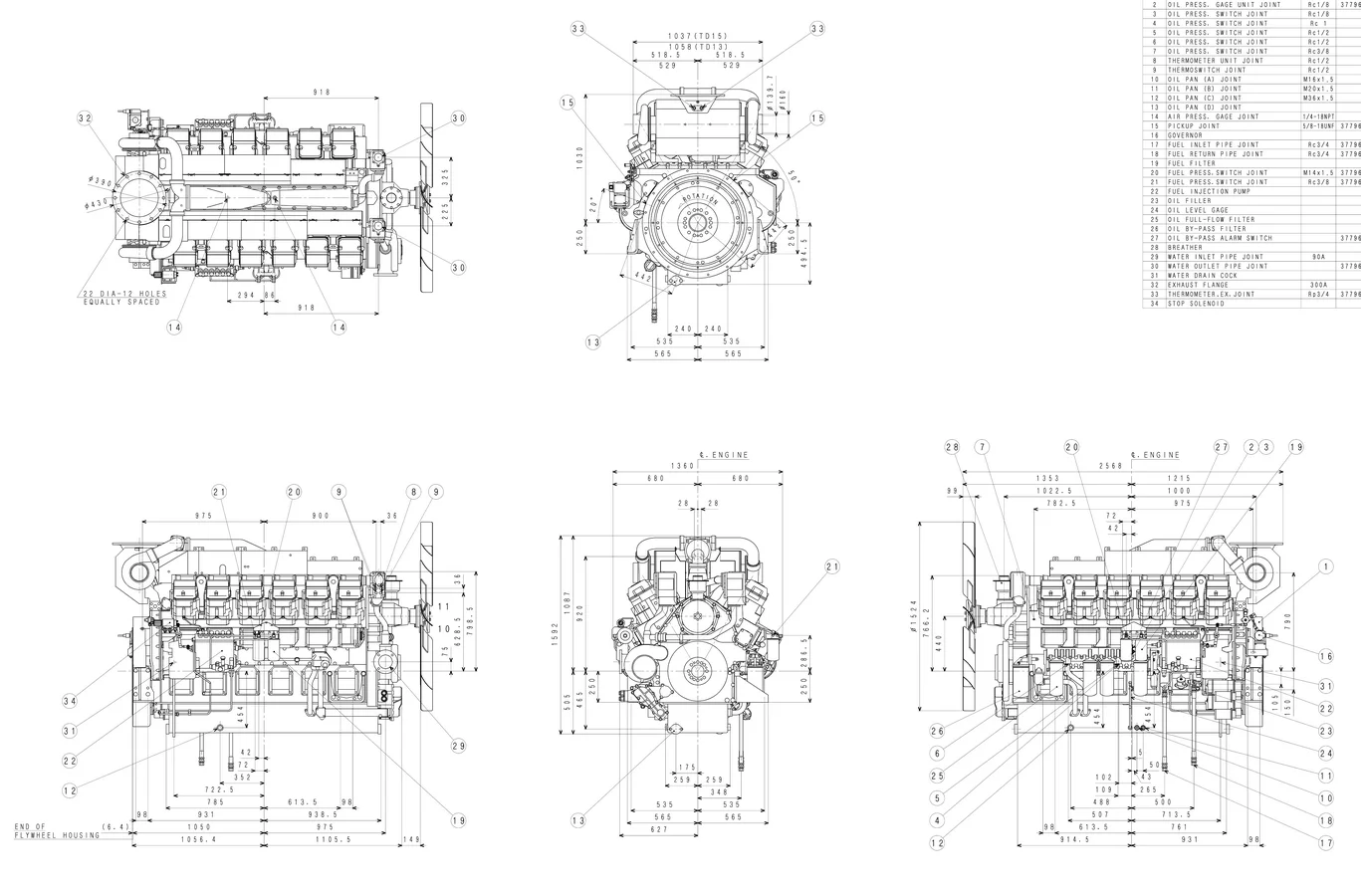 Mitsubishi S12R-PTA-S - 0 кВт купить  | Двигатель в Техэкспо
