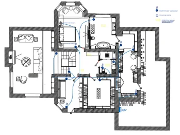 Дизельная электростанция 24 кВт в кожухе с АВР для коттеджа в Репино – чертеж из проектной документации 10 из 11