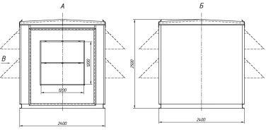 Контейнерная ДЭС 500 кВт для золотодобывающего предприятия в Иркутской области – чертеж из проектной документации 2 из 4