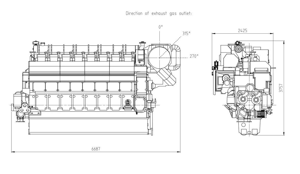 Wärtsilä 8L34DF - 0 кВт купить  | Двигатель в Техэкспо