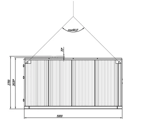 Контейнер для ДГУ 320 кВт для ковидного госпиталя в Мурманске – чертеж из проектной документации 7 из 7