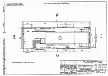 Поставка, ПНР и ШМР ДГУ 1200 кВт для ООО «РДЭ Инжиниринг» – чертеж из проектной документации 2 из 2
