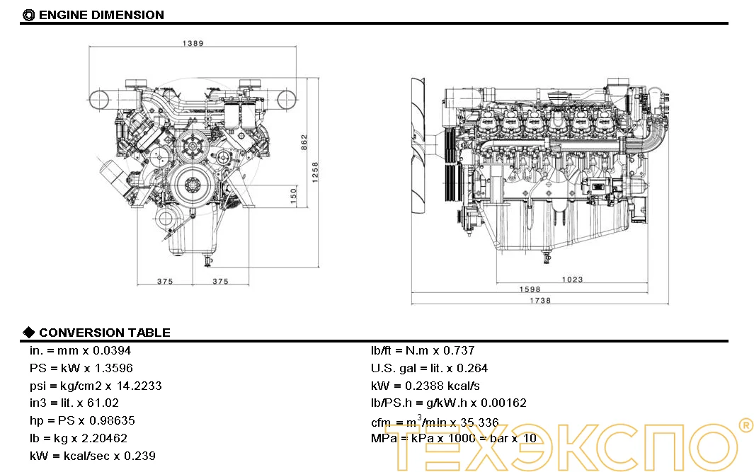 Doosan DP222LC - 0 кВт купить  | Двигатель в Техэкспо
