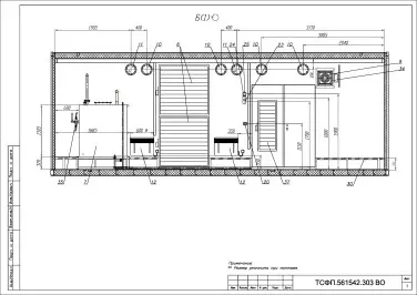 ДЭС 1200 кВт, ИБП 600 кВА, ПНР для строительной компании в Московской области – чертеж из проектной документации 8 из 10