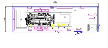 Два блок-контейнера для высоковольтного энергокомплекса в Усть-Луге – чертеж из проектной документации 1 из 3