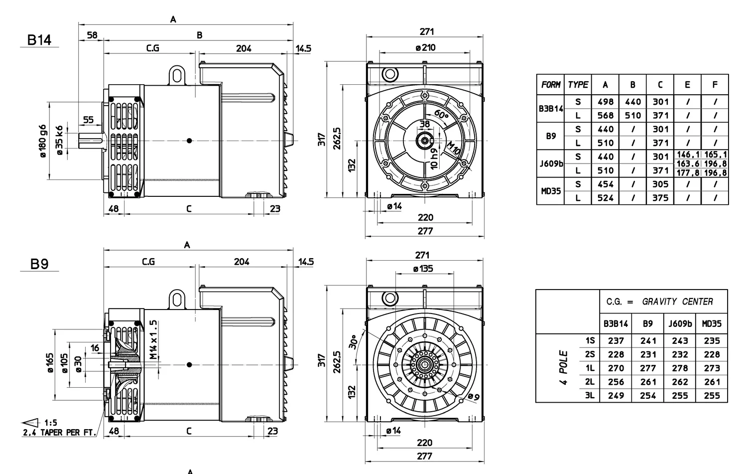 Mecc Alte ECP3-3L/4 - 12 кВт купить  | Генератор в Техэкспо
