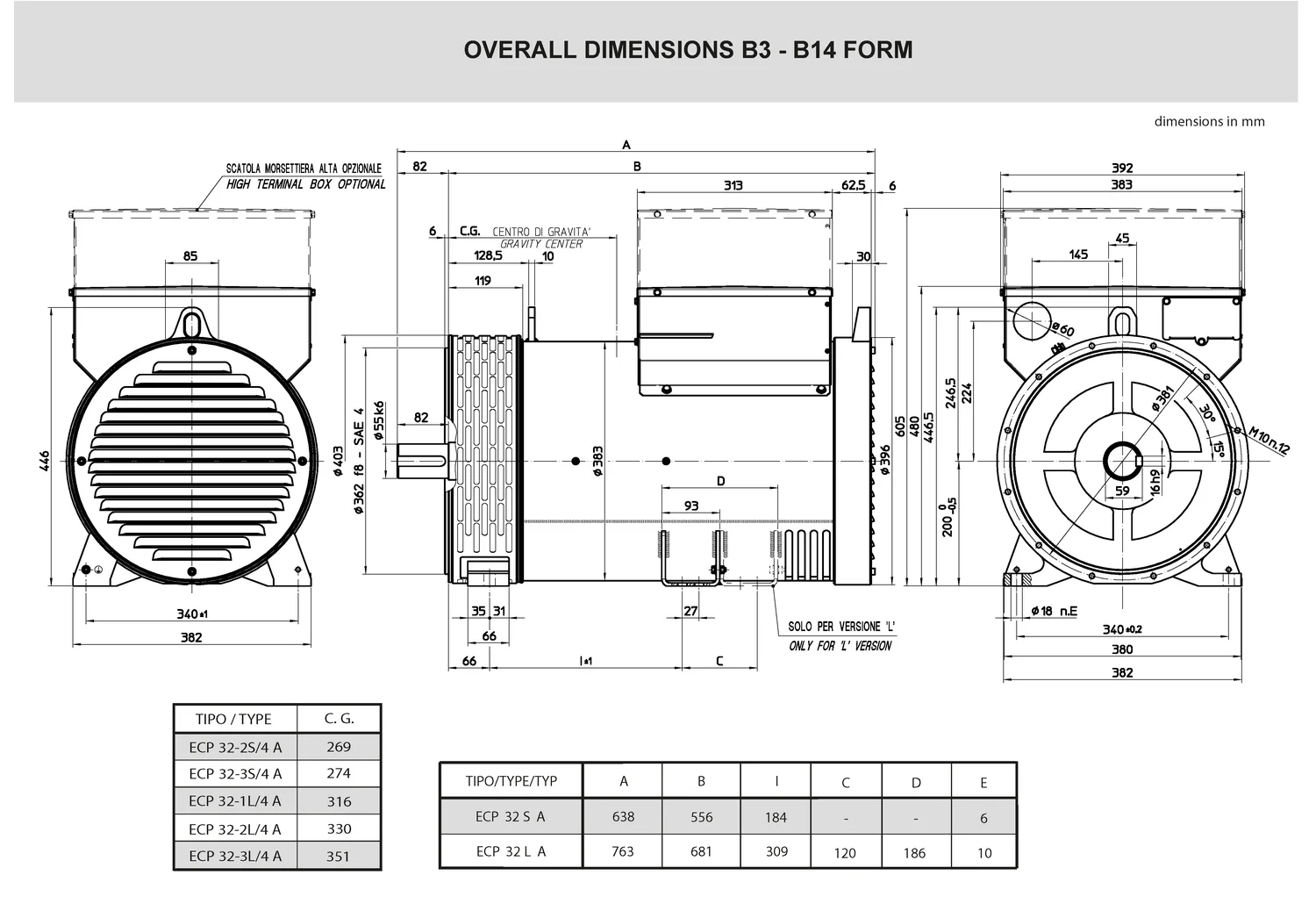 Mecc Alte ECP32-3S/4 - 34 кВт купить  | Генератор в Техэкспо