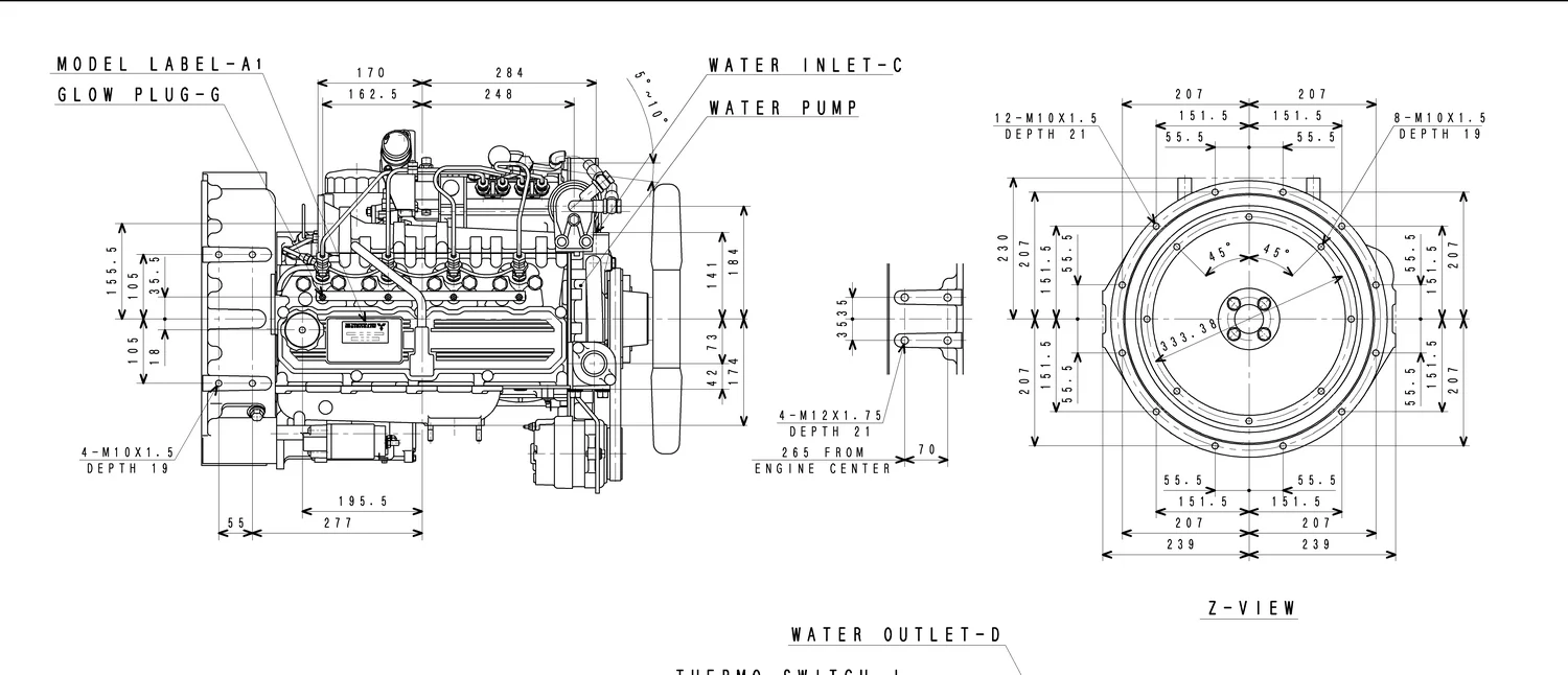 Mitsubishi S4S - 0 кВт купить  | Двигатель в Техэкспо