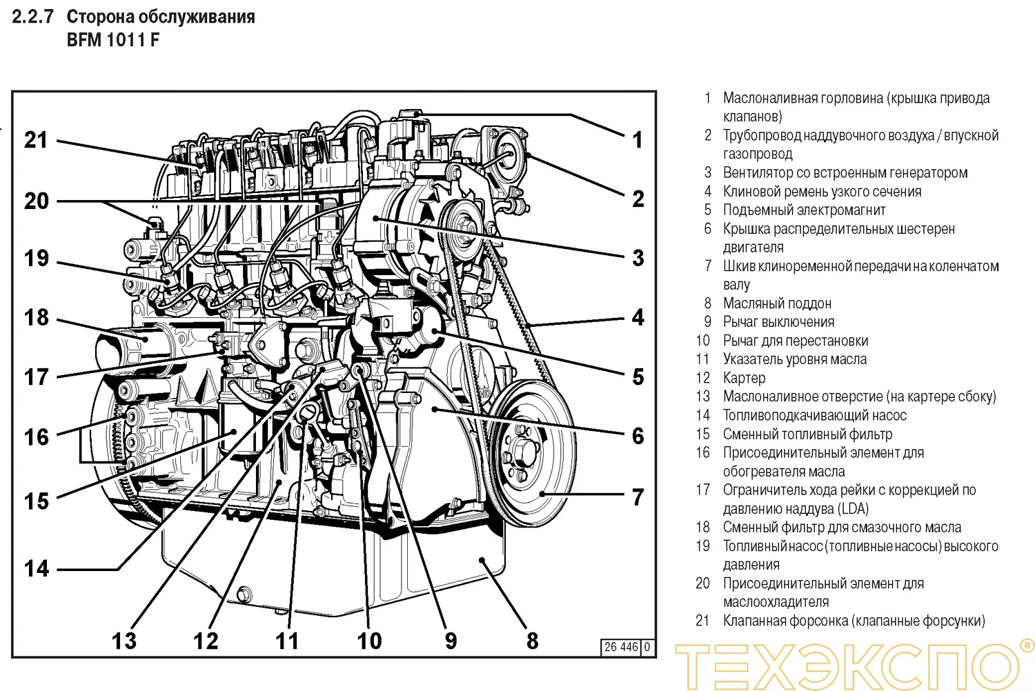 Deutz BF4M1011F - 0 кВт купить  | Двигатель в Техэкспо