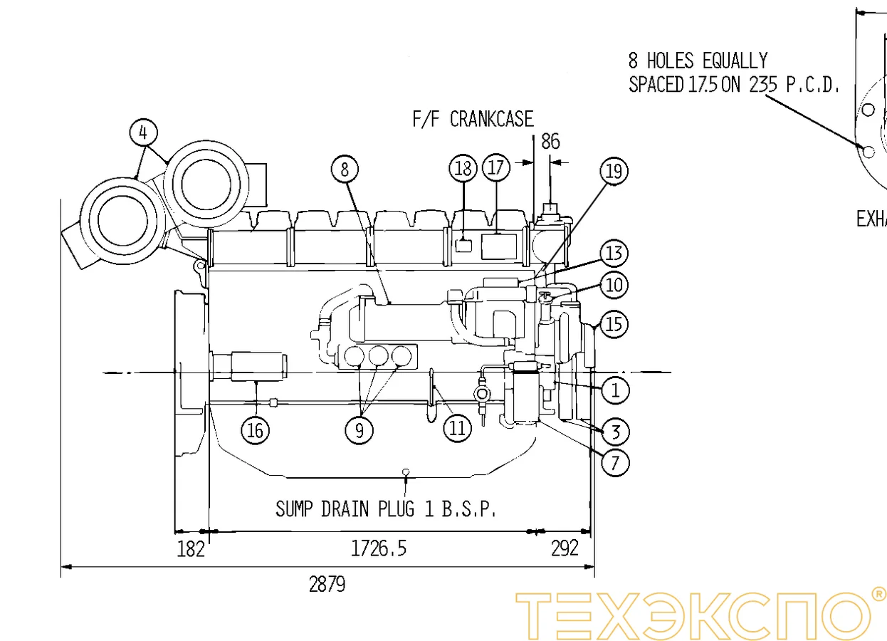 Perkins 4008-30TAG3 - 0 кВт купить  | Двигатель в Техэкспо