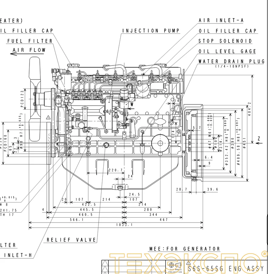 Mitsubishi S6S 65SG - 0 кВт купить  | Двигатель в Техэкспо