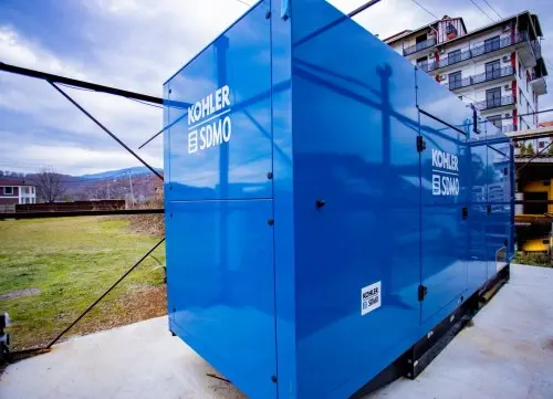 Дизель-генератор SDMO 320 кВт кожухе для отеля Апсара в Абхазии – фото 14 из 17