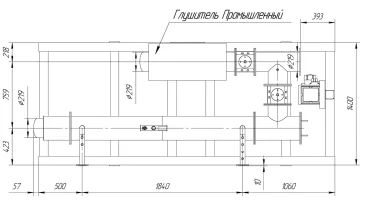 Два контейнера с тепловым модулем для газопоршневой установки – чертеж из проектной документации 5 из 14