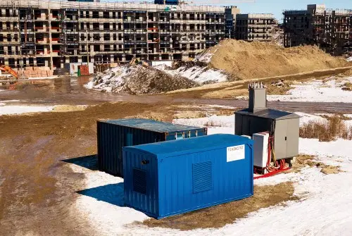 ДГУ 350 кВт в контейнере для строительного городка в Амурской области – фото 24 из 27