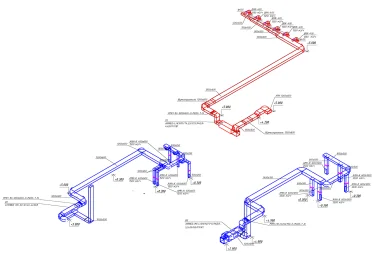 ДЭС 800 кВт и монтаж системы вентиляции для биобанка Центра Алмазова – чертеж из проектной документации 3 из 4