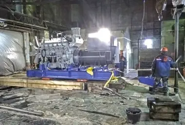 Монтаж ТЭ.1000 на фундамент – фото 7 из 15