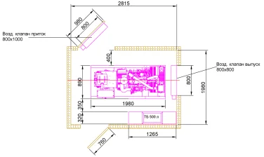 ДЭС Wilson 80 кВт и ИБП Borri Ingenio Plus 30 кВА для коттеджа с системой «умный дом» в Ильичёво – чертеж из проектной документации 1 из 1