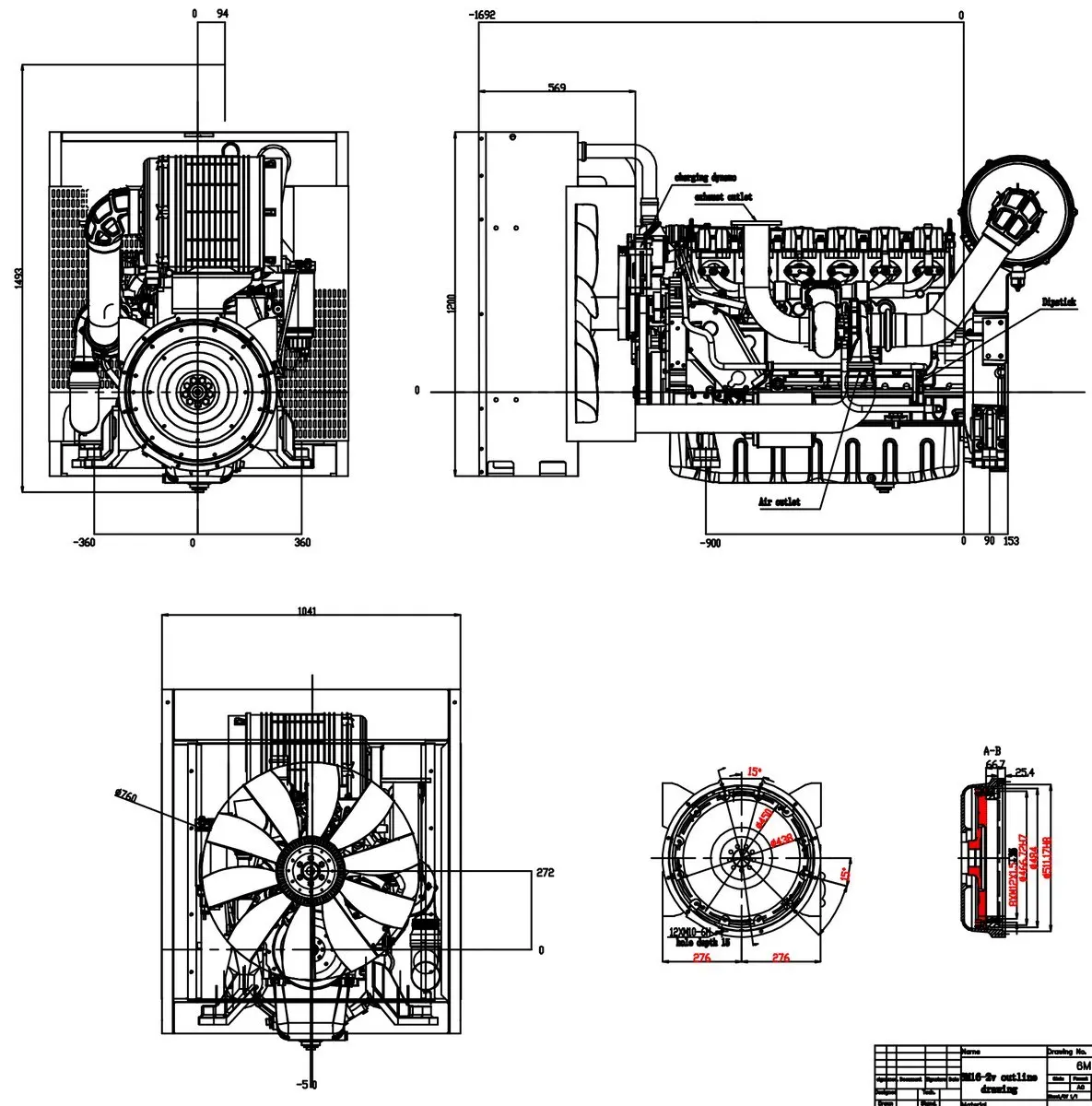 Baudouin 6M16G350/5 - 0 кВт купить  за 505&nbsp;732 рублей | Двигатель в Техэкспо