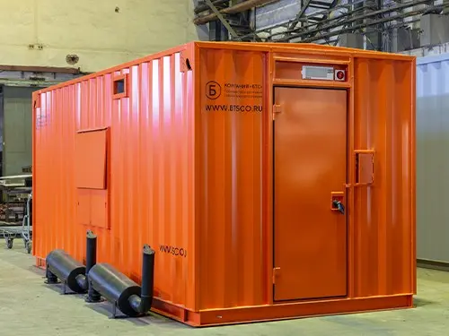 Утепленный цельносварной контейнер с ДГУ для компании БТС