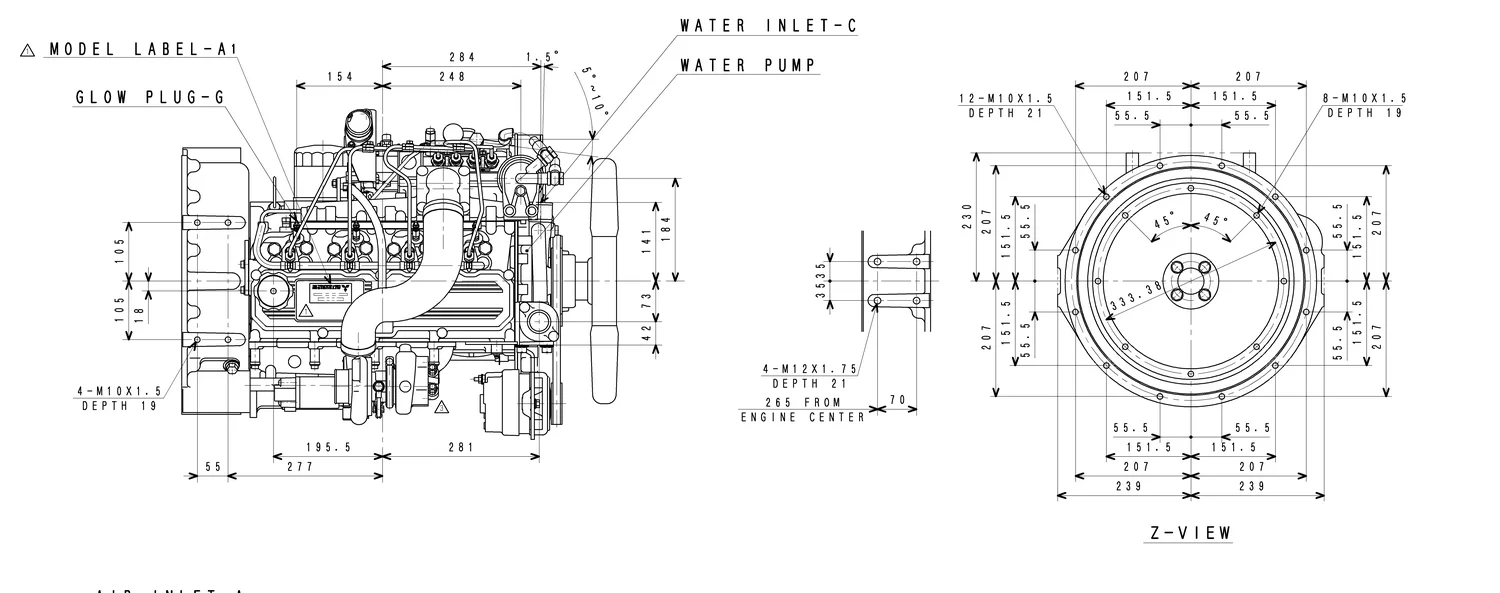 Mitsubishi S4S-DT - 0 кВт купить  | Двигатель в Техэкспо