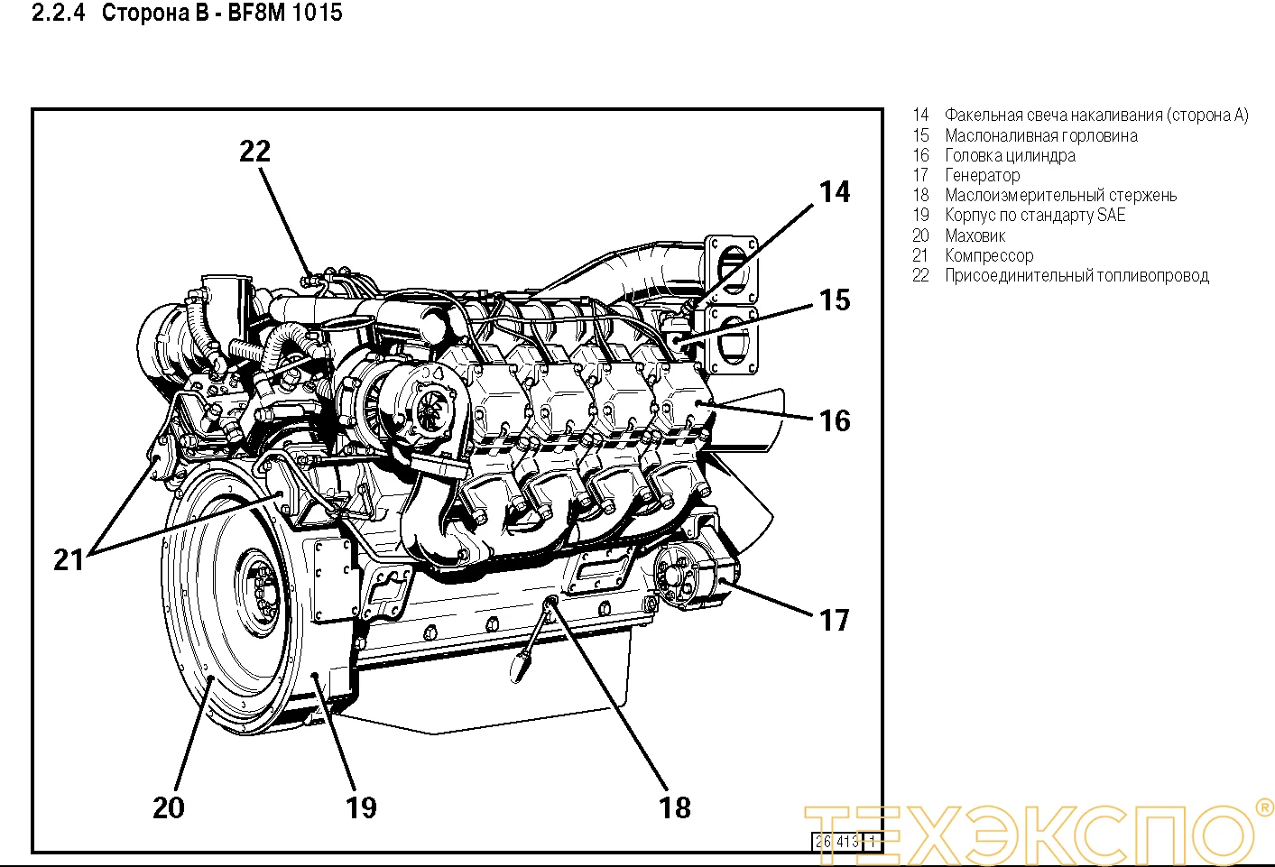 Deutz BF6M1015C - 0 кВт купить  | Двигатель в Техэкспо