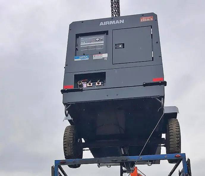 Три компрессора Airman на шасси в Чеченскую республику