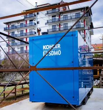 Дизель-генератор SDMO 320 кВт кожухе для отеля Апсара в Абхазии – фото 8 из 17