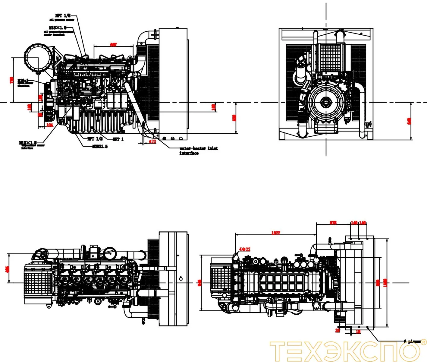 Baudouin 6M33G660/5 - 0 кВт купить  за 2&nbsp;907&nbsp;249 рублей | Двигатель в Техэкспо