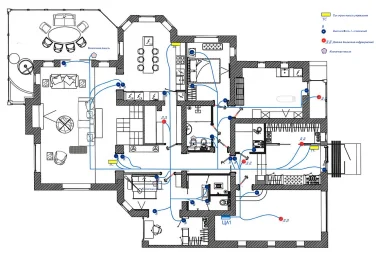 Дизельная электростанция 24 кВт в кожухе с АВР для коттеджа в Репино – чертеж из проектной документации 9 из 11