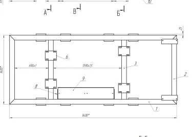 Два контейнера с тепловым модулем для газопоршневой установки – чертеж из проектной документации 13 из 14