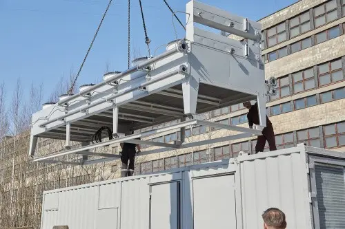 Немецкая ДГУ MTU единичной мощностью 2547 кВт в контейнере для газовой компании "НОВАТЭК" – фото 60 из 74