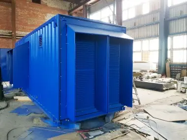 Контейнер для ДГУ 800 кВт и топливным отсеком для переработки лома цветных металлов – фото 2 из 5