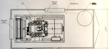 ДЭС 128 кВт в контейнере для строительной площадки в Уфе – чертеж из проектной документации 1 из 1