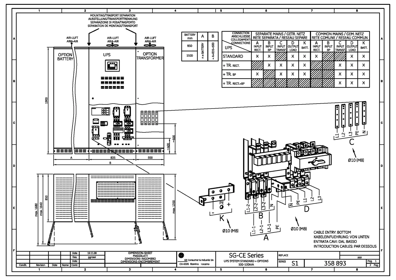 General Electric SG250 - 225 кВт купить  | ИБП (UPS) в Техэкспо