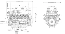 Чертеж дизельной электростанции  WPG1100-B 7NG – 
фото 3 из 13