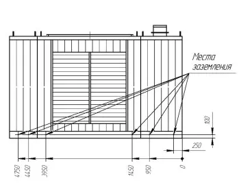 Проектирование и производство ДГУ 1МВт для МФК «Прокшино» в Москве (застройщик А101) – чертеж из проектной документации 2 из 4