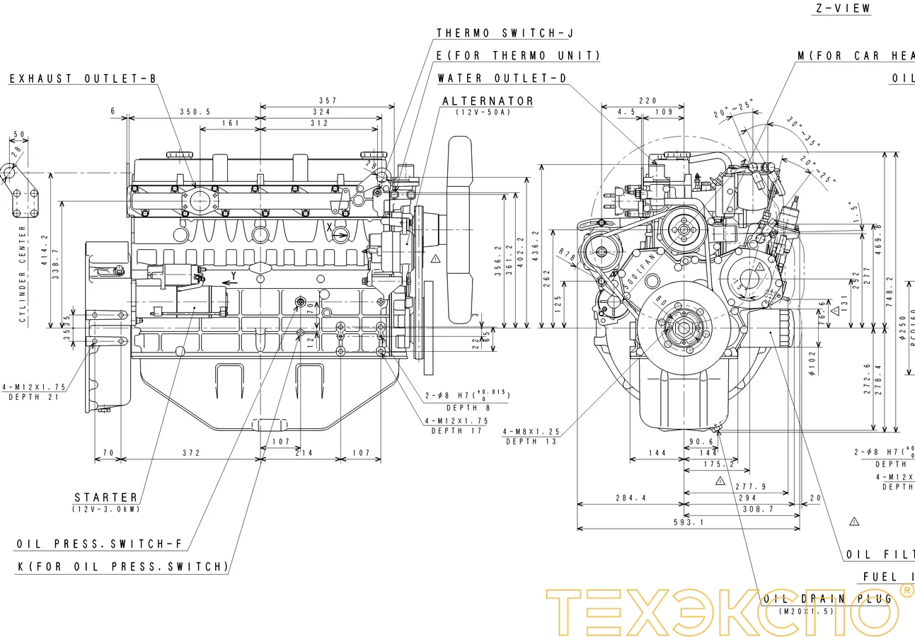 Mitsubishi S6S 65SG - 0 кВт купить  | Двигатель в Техэкспо